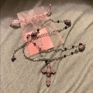 BN Tarina Tarantino Grey skull rosary
